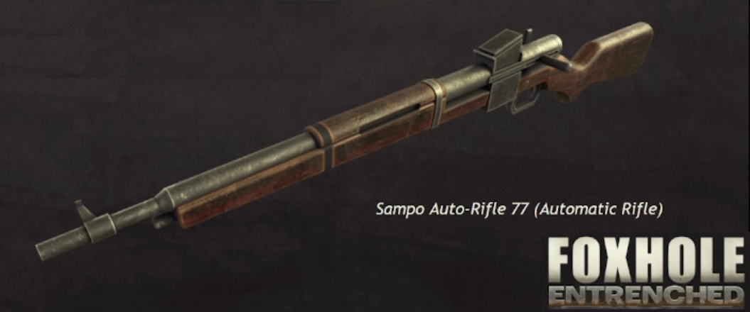 Render Model of the Sampo Auto-Rifle 77