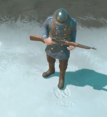 Soldat warden tenant un Sampo