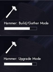 The two modes of the hammer.