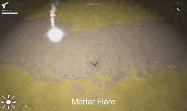 Effect of the mortar flare