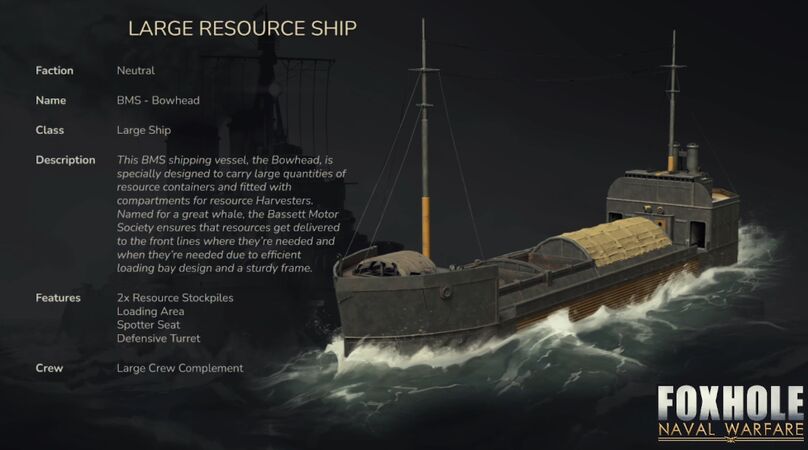 Resource Ship - Official Foxhole Wiki