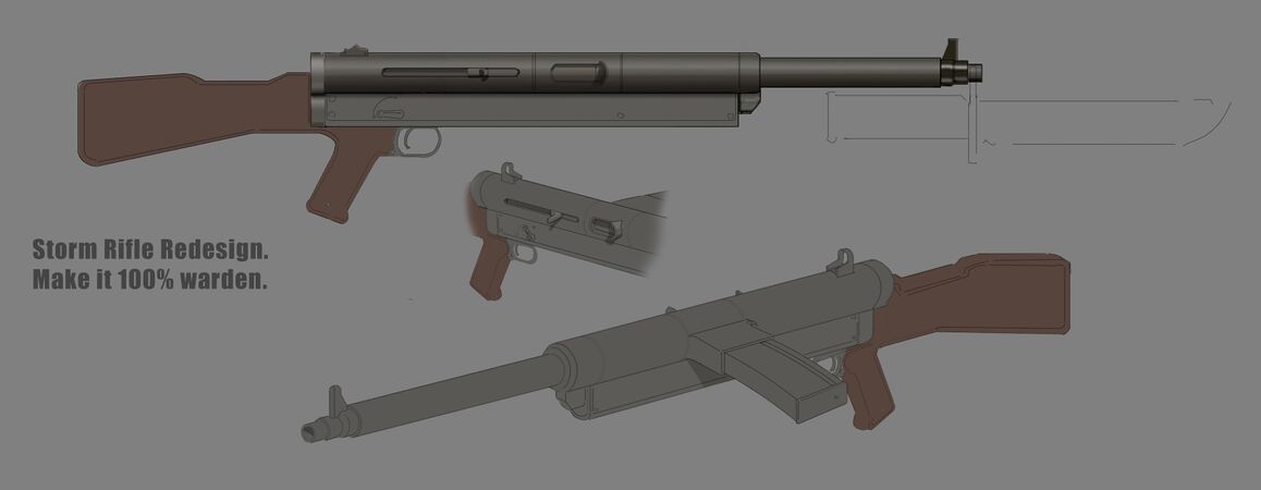 Concept art of the Aalto Storm Rifle 24