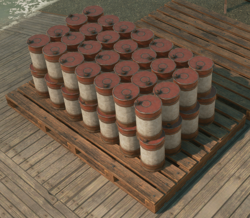 A Material Pallet containing Flame Ammo