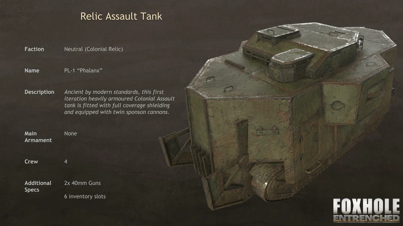 Showcase of the Relic Assault Tank