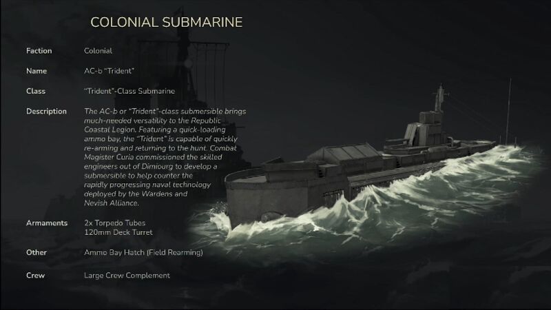 The Trident-Class Submarine introduced in the Update 1.56 Dev Stream