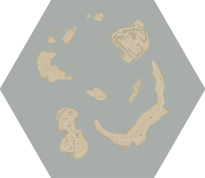 A map of The Oarbreaker Isles.