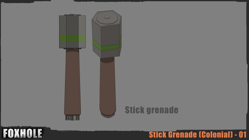 Concept art of the Bomastone Grenade