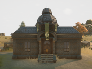 An in-game screenshot of a Town Hall.