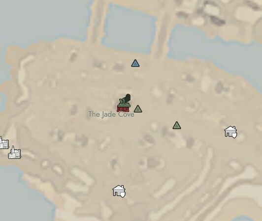 Ground Zero icon on the map after a rocket launch. Note the red Town Base icon signifying its permanent destruction