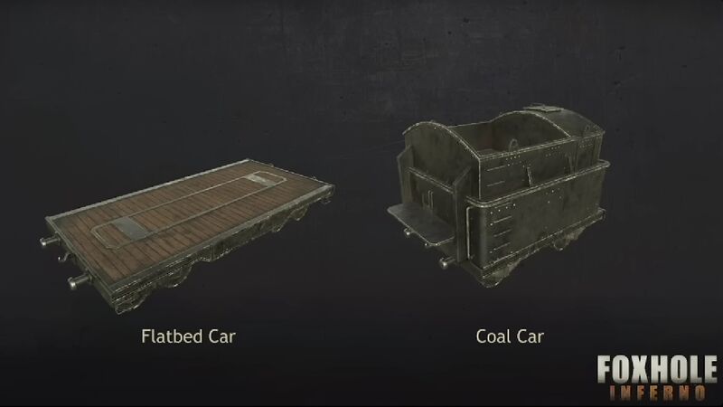 The Container Car and the Flatbed Car introduced in the Update 1.50 ('Inferno') Dev Stream