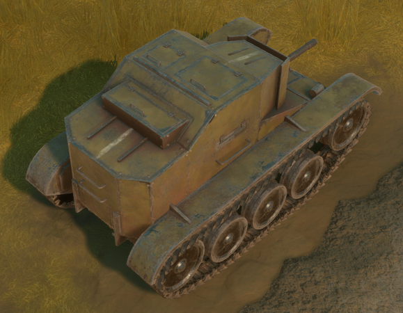 The T20 “Ixion” Tankette from the rear