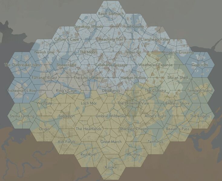 An example of how a map might looks with full view
