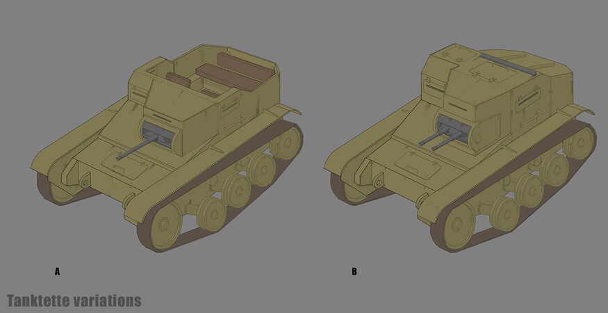 Concept art of the T12"Actaeon" Tankette