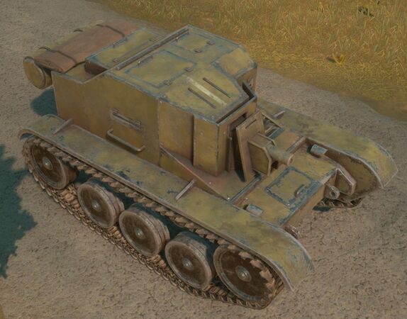 The T14 "Vesta" Tankette from the front
