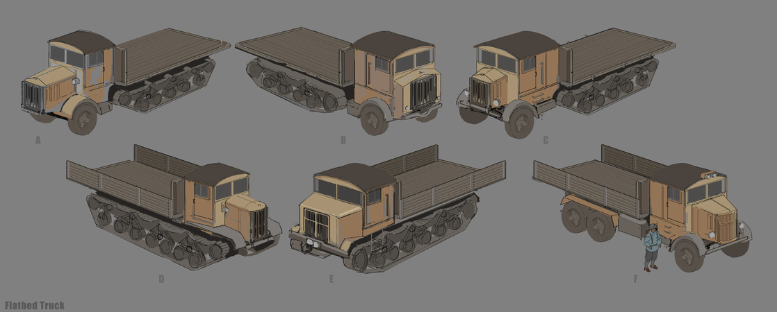 Concept art of the BMS Packmule Flatbed